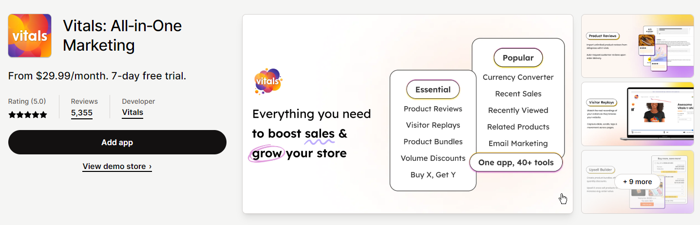 Vitals: All‑in‑One Marketing