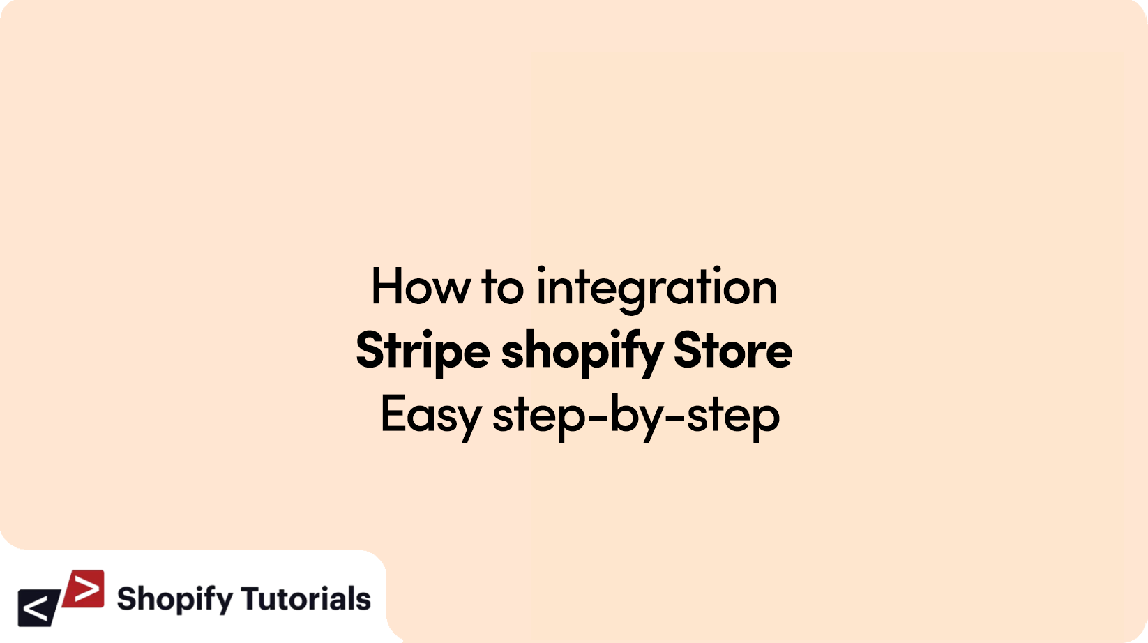 How to integration Stripe shopify Store Easy