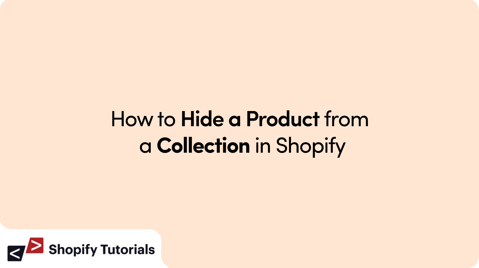 Product hide from collection page