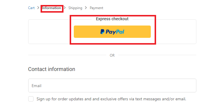 Remove paypal button on checkout button