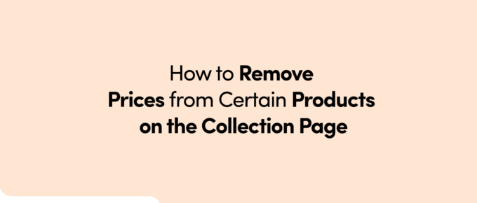 Remove product price on collection page