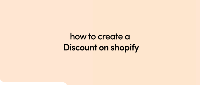 how to create a discount on shopify