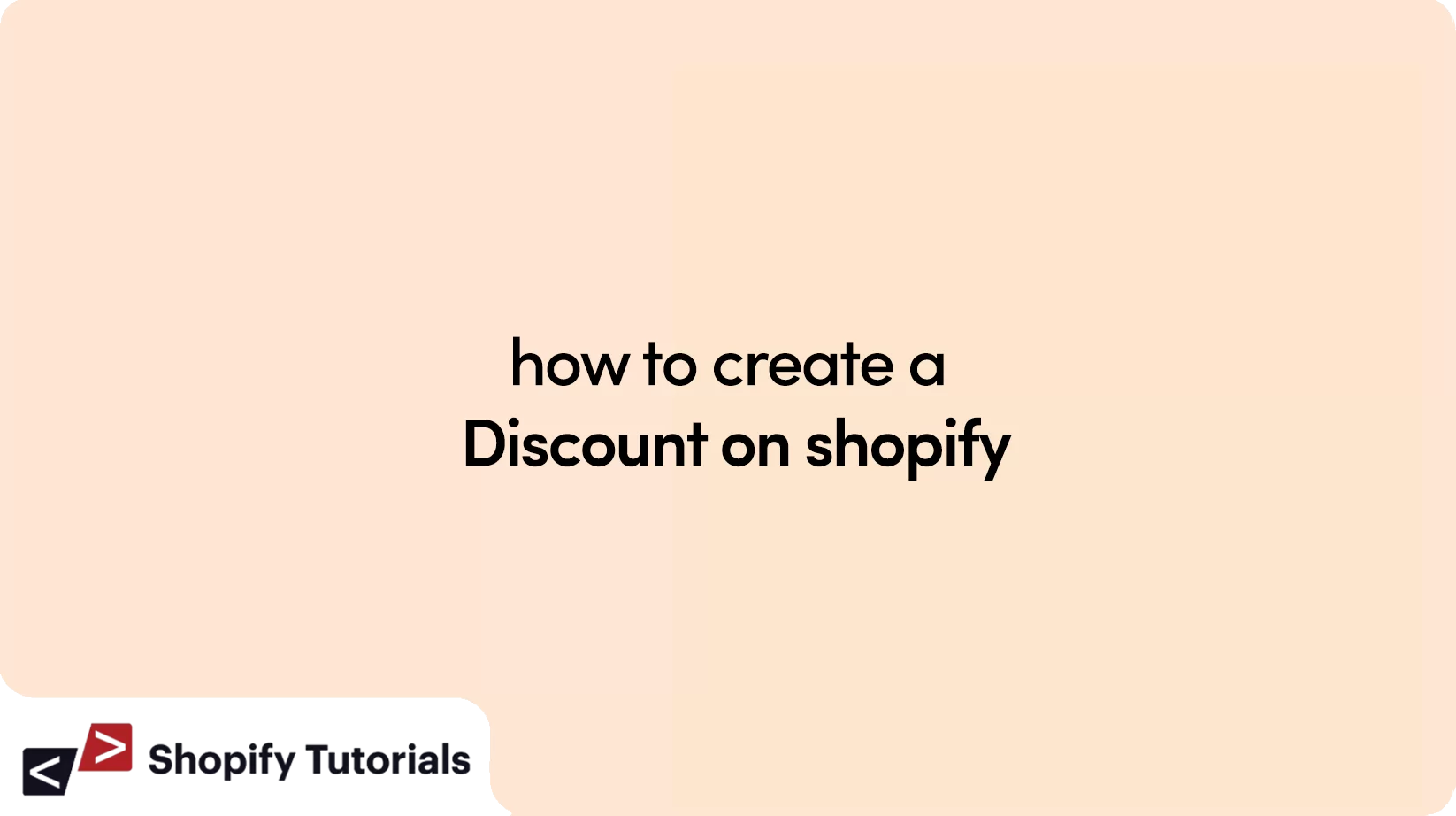 how to create a discount on shopify