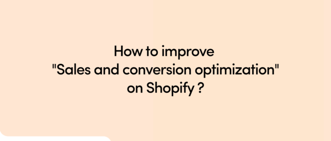 Sales and conversion optimization